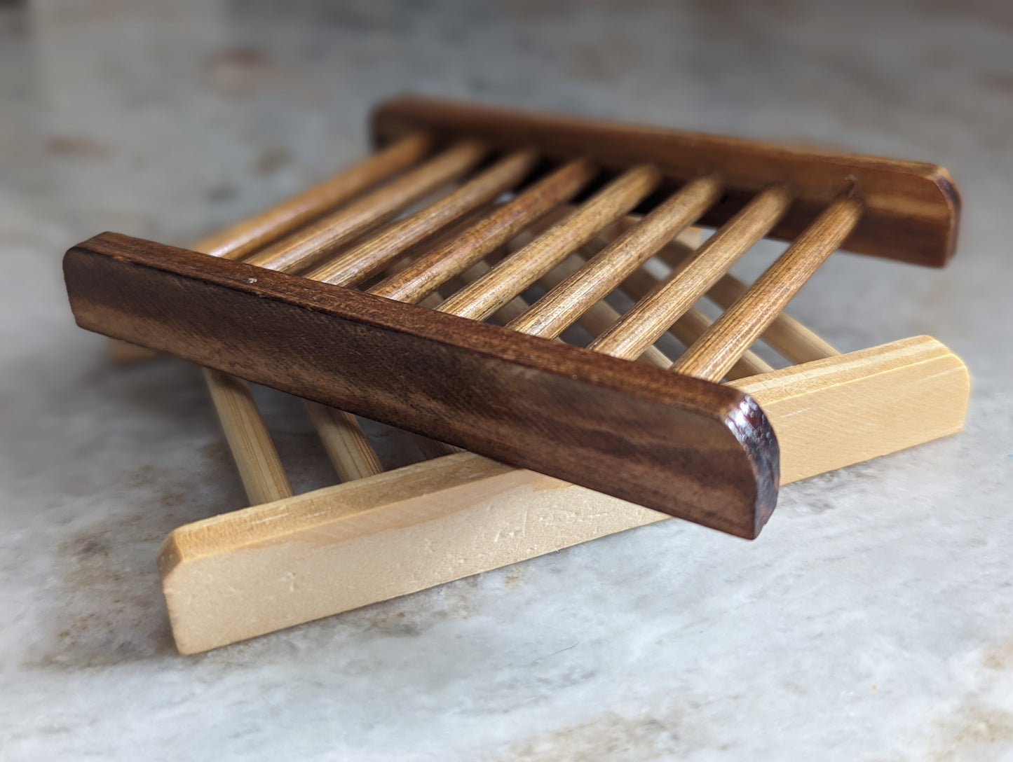 Wooden soap tray