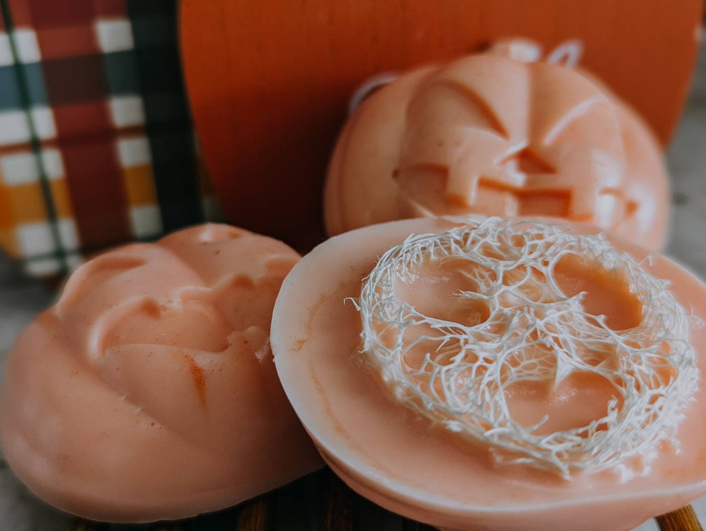 Pumpkin + loofah soap