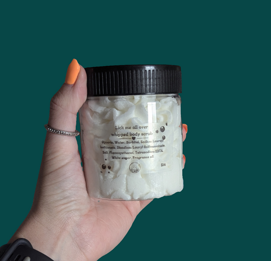 Whipped body scrubs